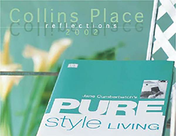 Collins Place Shopping Centre work included catalogues and branding design.