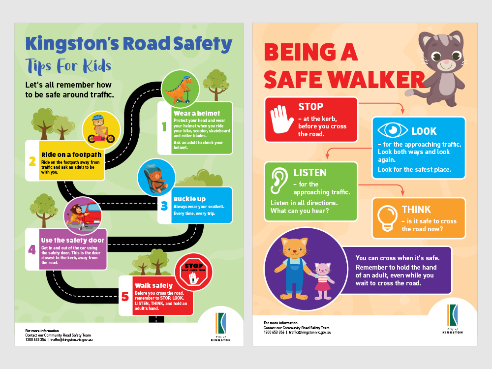 City of Kingston Early Childhood Road Safety Posters