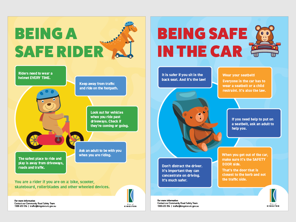 City of Kingston Early Childhood Road Safety Posters