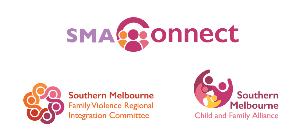 Southern Melbourne Region Family Violence and Child and Family Services logo design