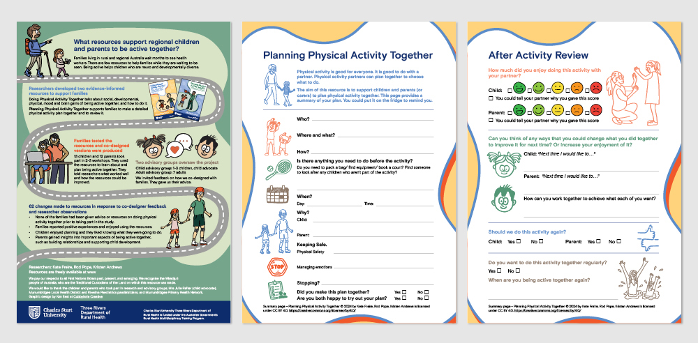 Three Rivers Department of Rural Health Physical Activity Resources